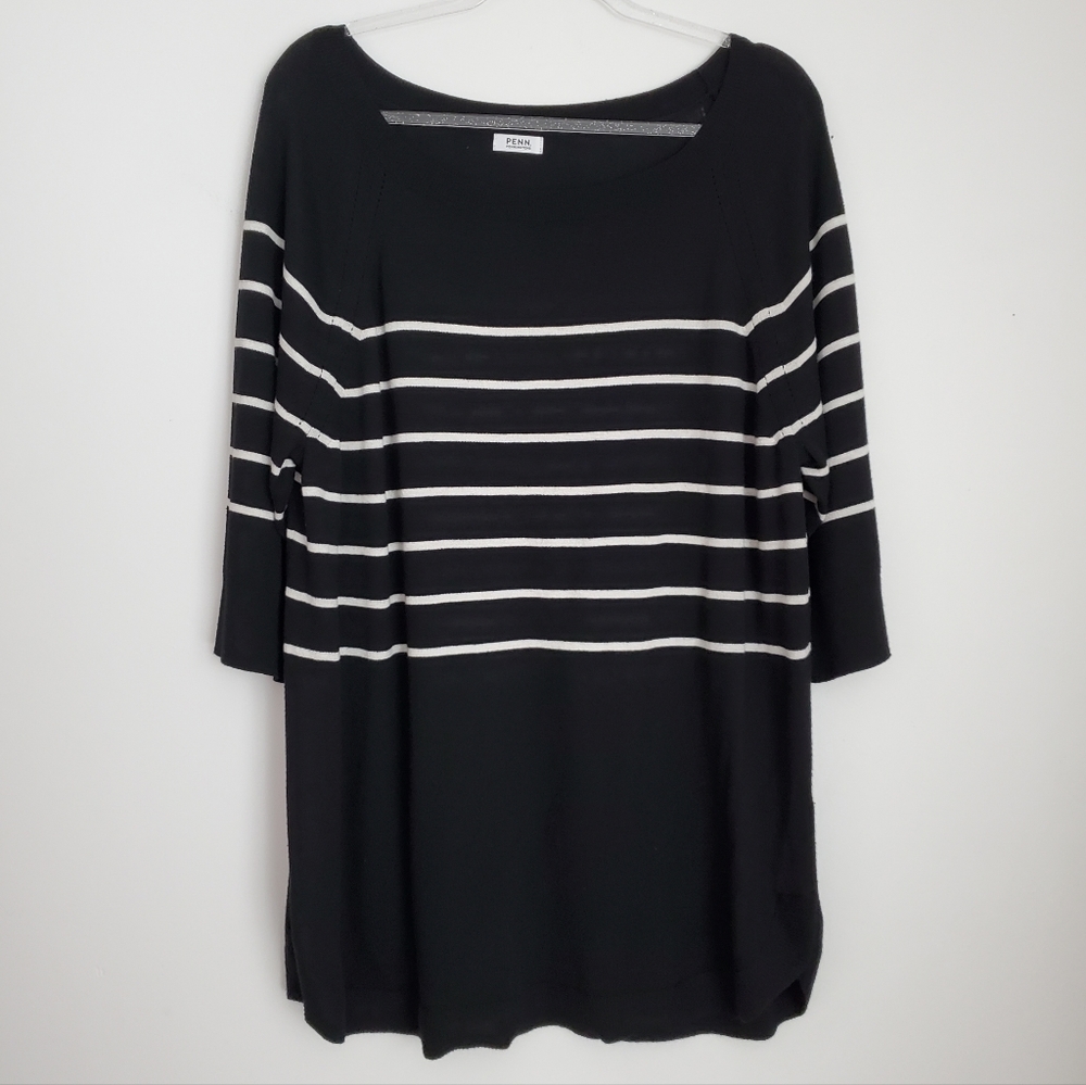 Penningtons Black & White Sweater Size 1X